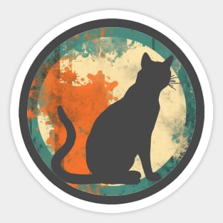 Retro Kitty Sticker